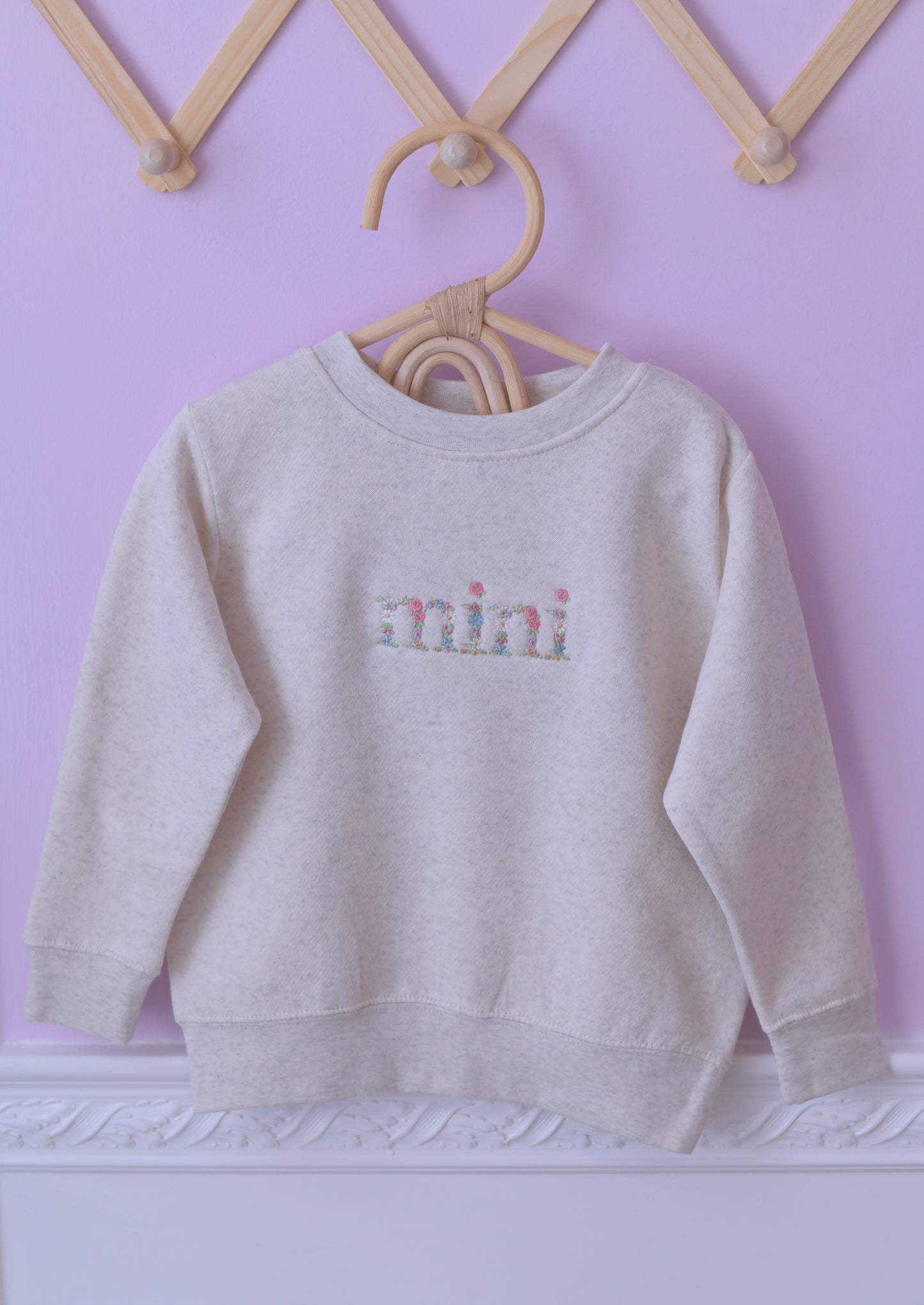 Embroidered Matching mama and mini sweatshirt