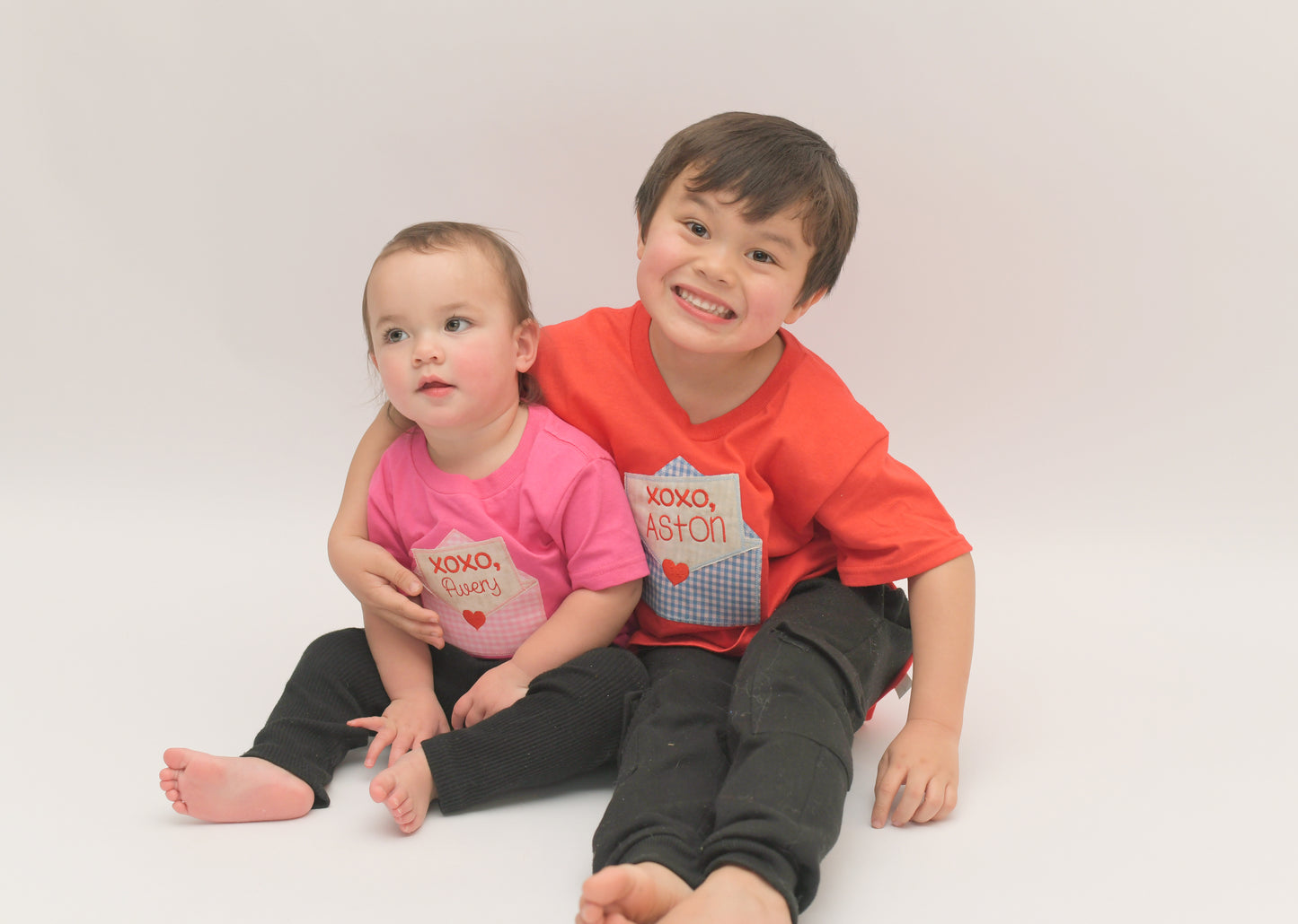 Valentine’s Day Boys and Girls Embroidered Shirt