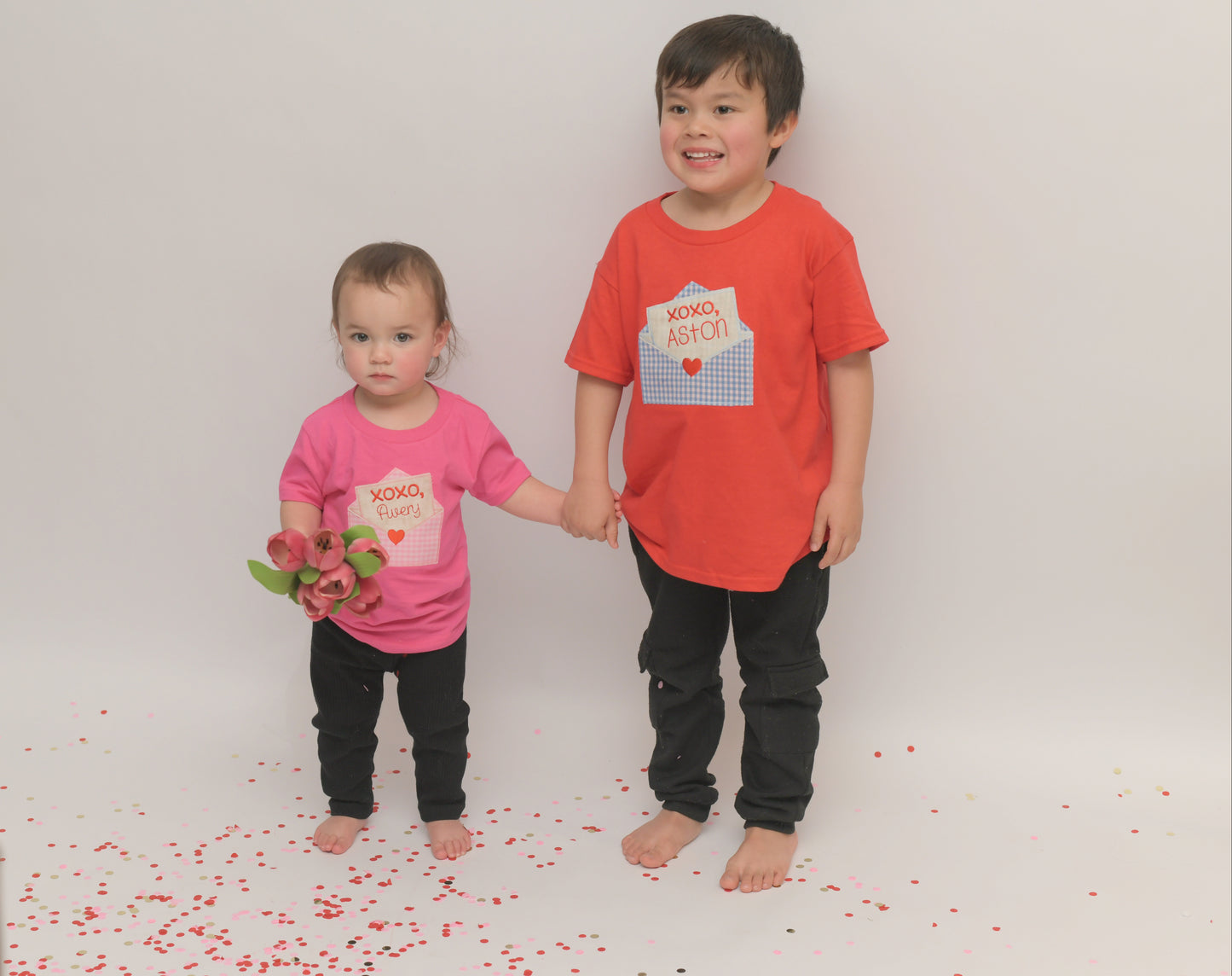 Valentine’s Day Boys and Girls Embroidered Shirt