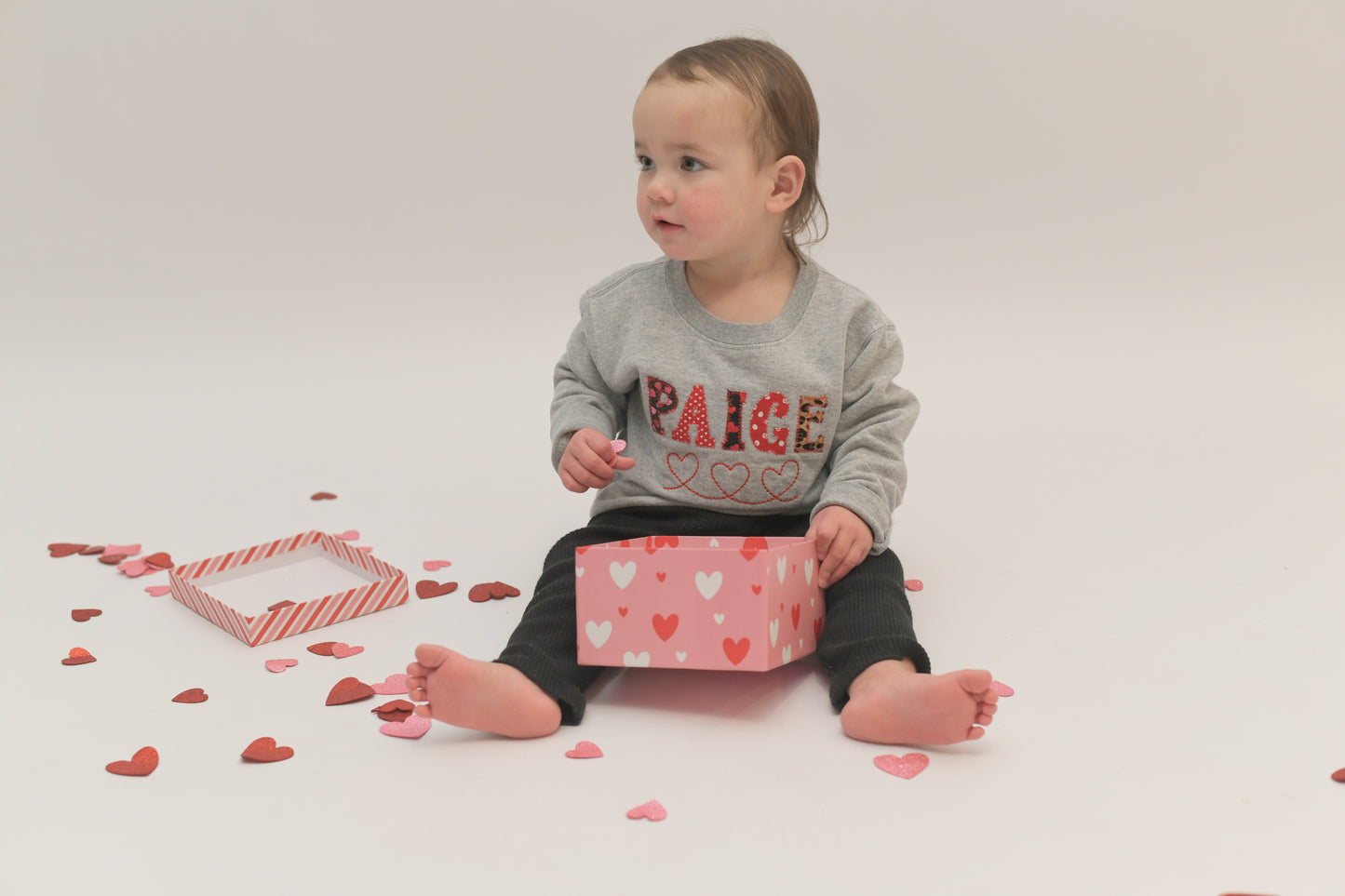 Girls Valentines Day Sweatshirt