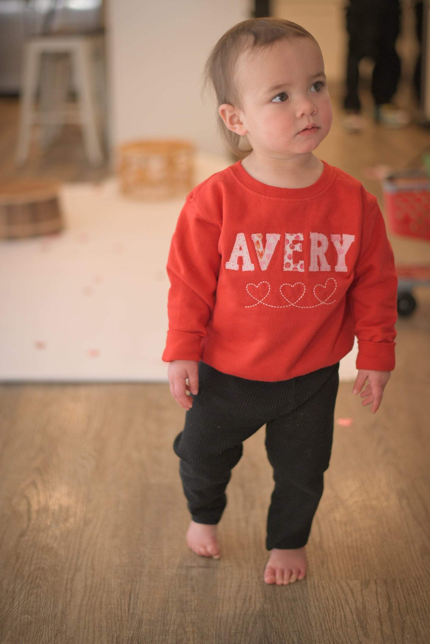 Girls Valentines Day Sweatshirt
