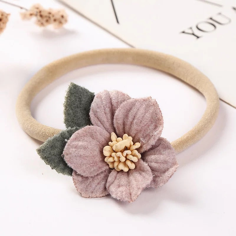 10 pcs Soft Floral and Bows Baby Headbands