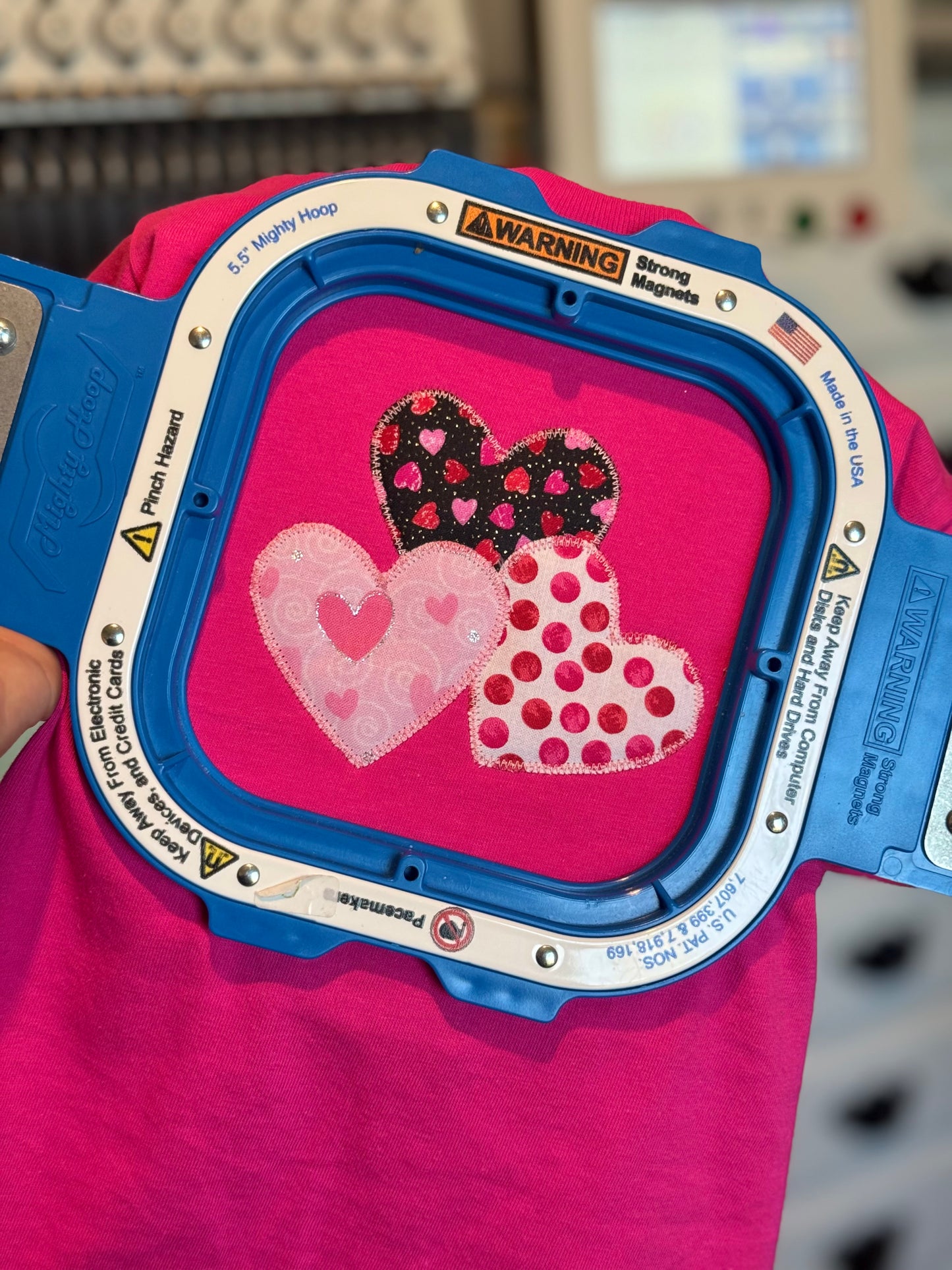 Mommy and Me Valentines Embroidered Shirt
