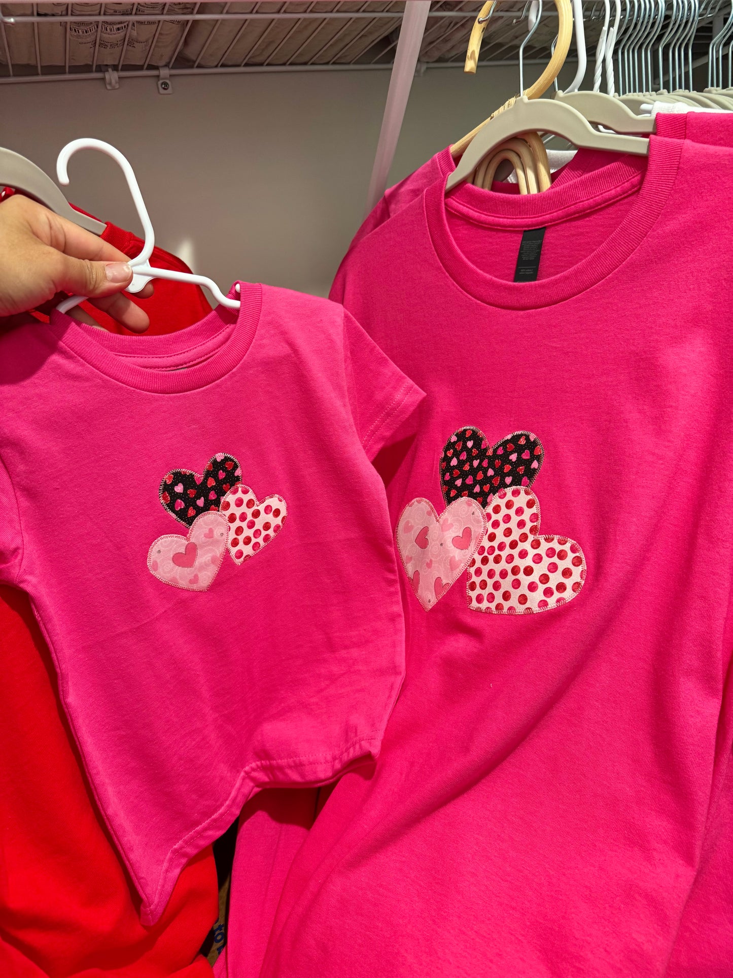Mommy and Me Valentines Embroidered Shirt