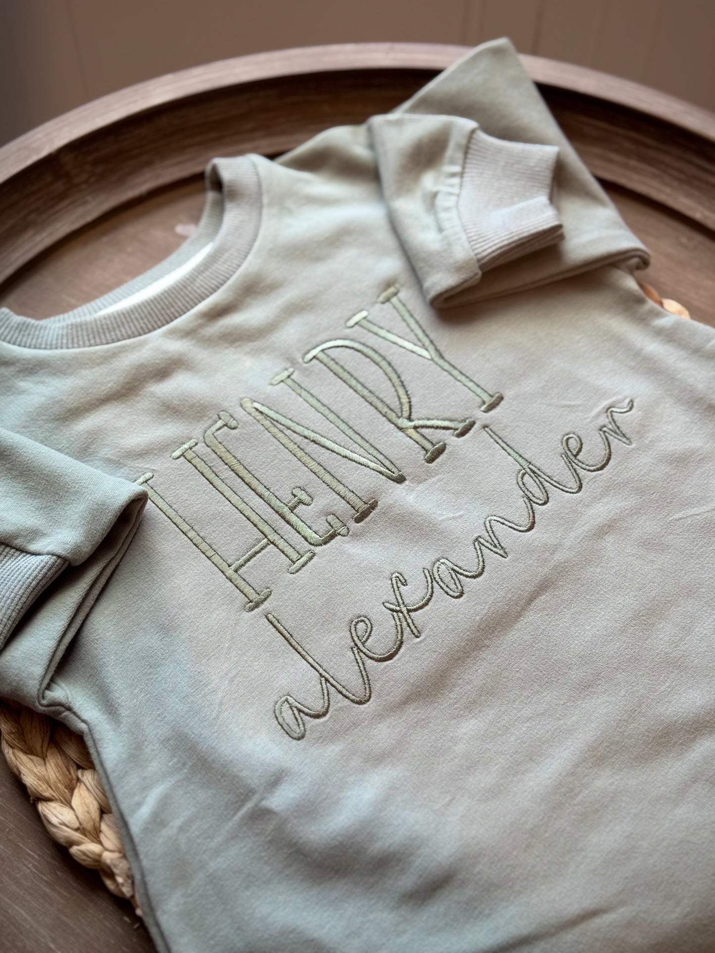 Custom Embroidered Name Bubble Romper
