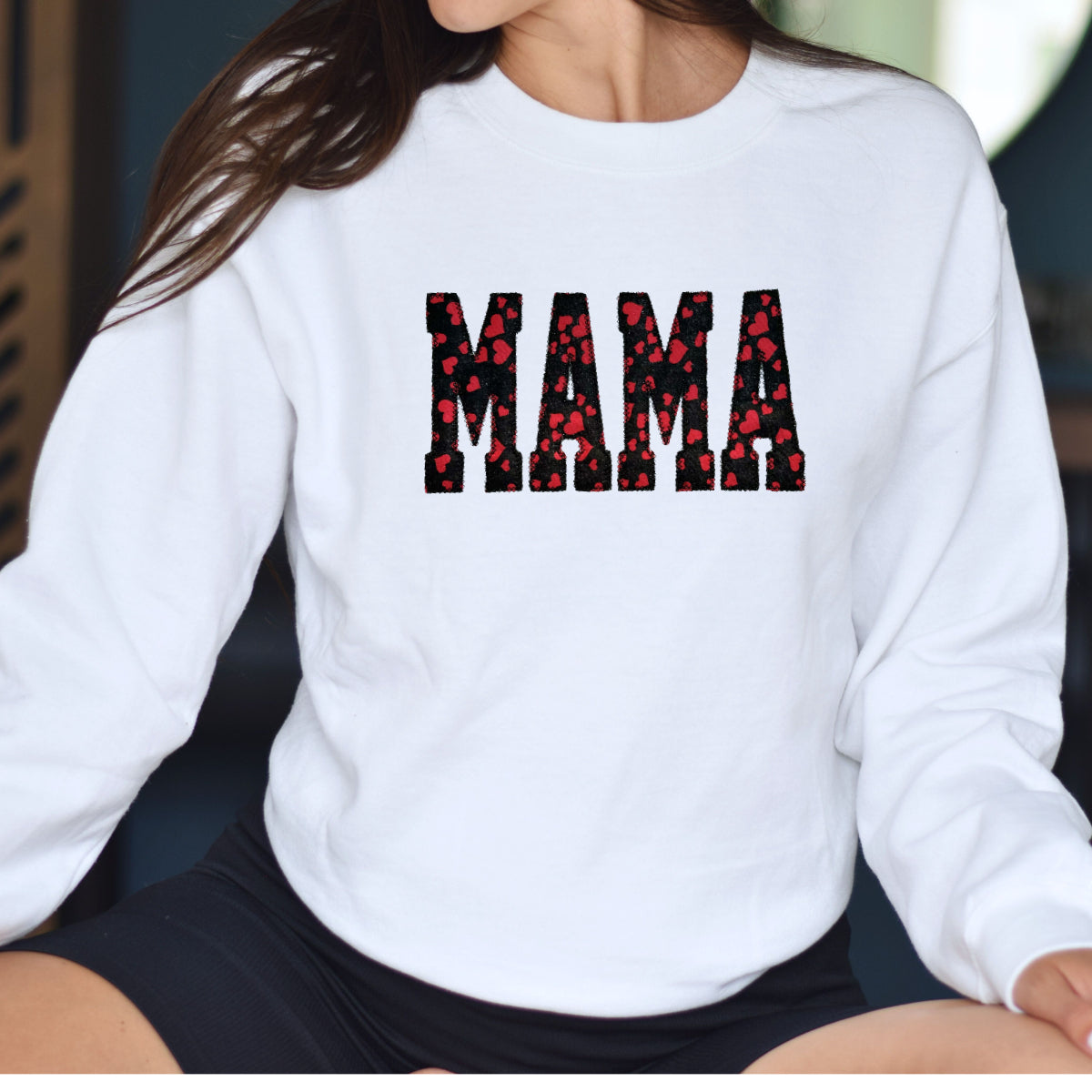 Embroidered MAMA applique