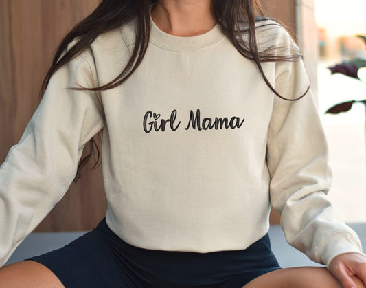 Girl Mama Embroidered Sweatshirt