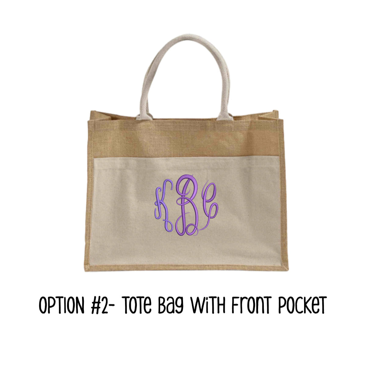 PERSONALISED MONOGRAM NAMES TOTE BAGS