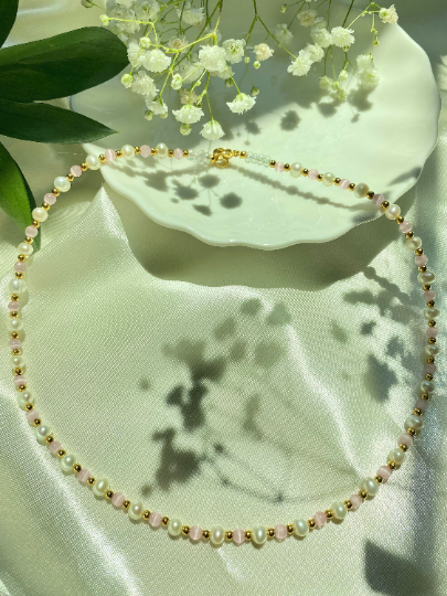 Freshwater Pearl with Gemstones Choker