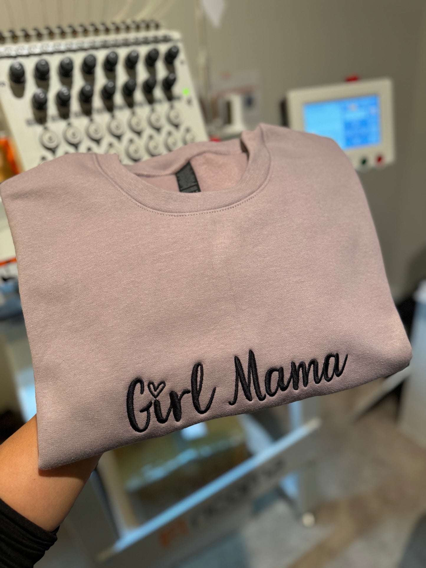 Girl MAMA Embroidered Sweatshirt