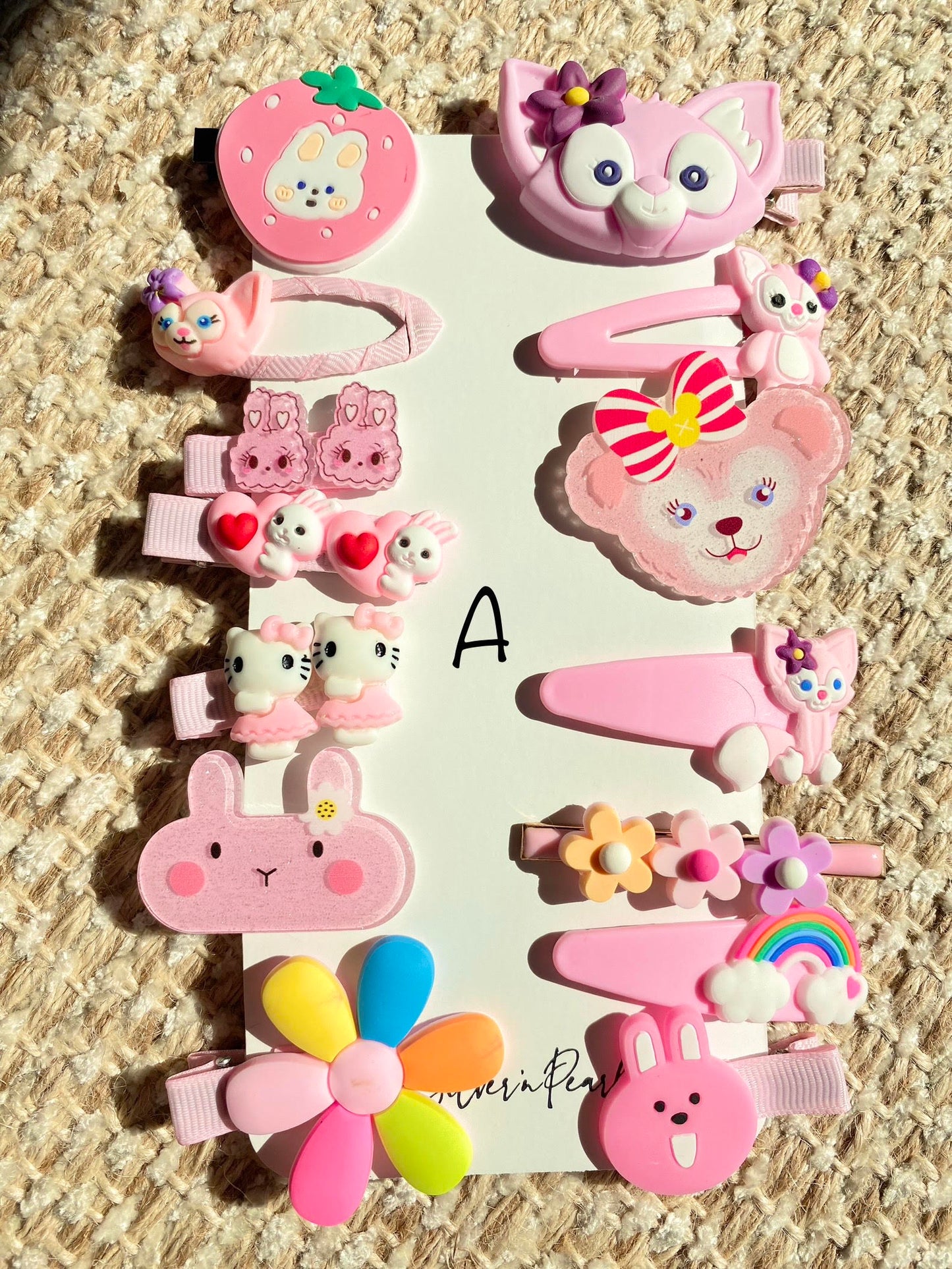 14 pcs. Kids Colorful hairclips set