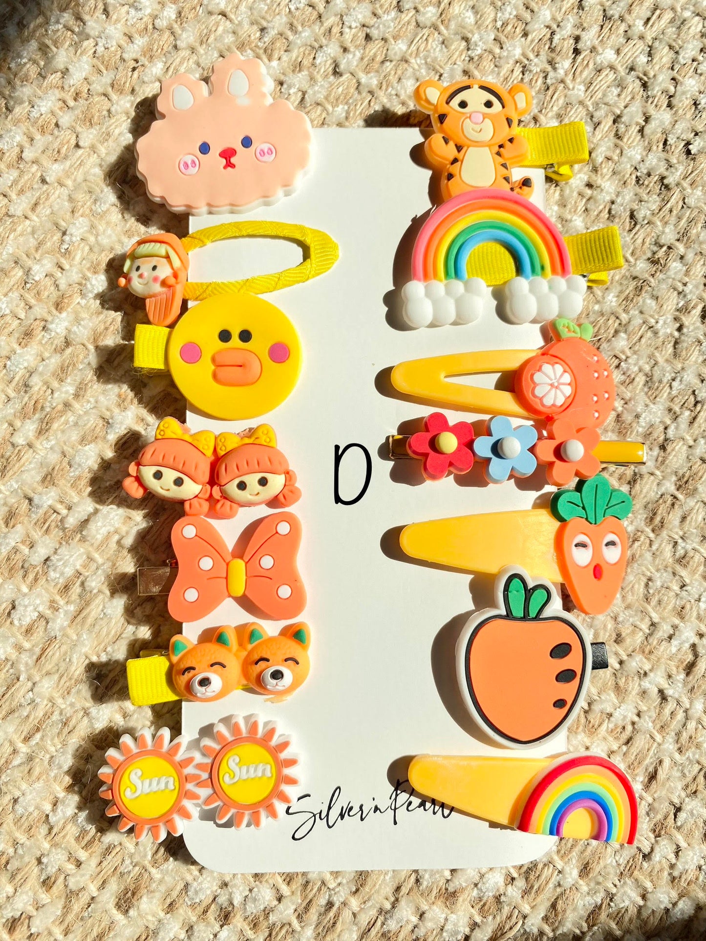 14 pcs. Kids Colorful hairclips set