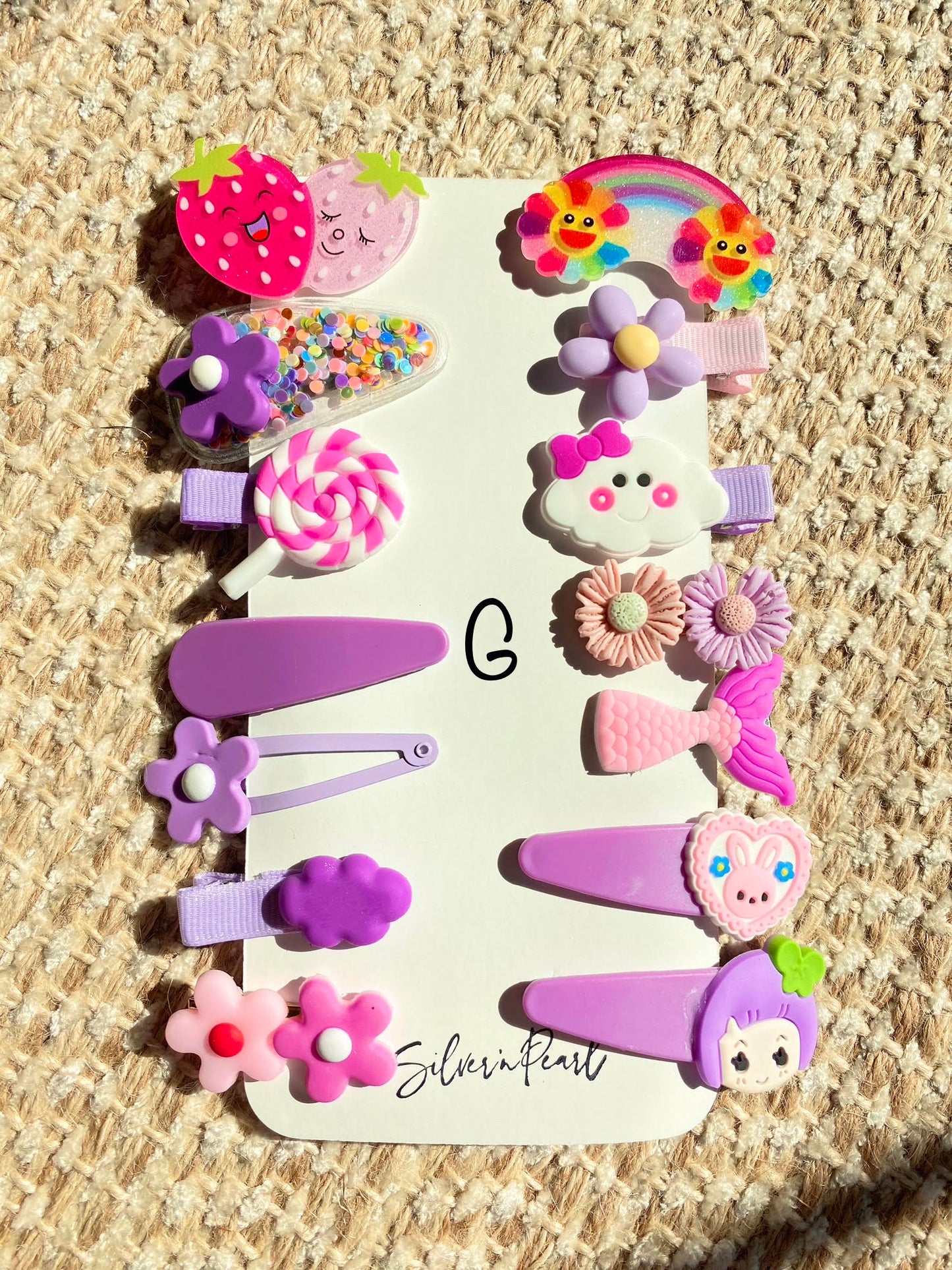 14 pcs. Kids Colorful hairclips set