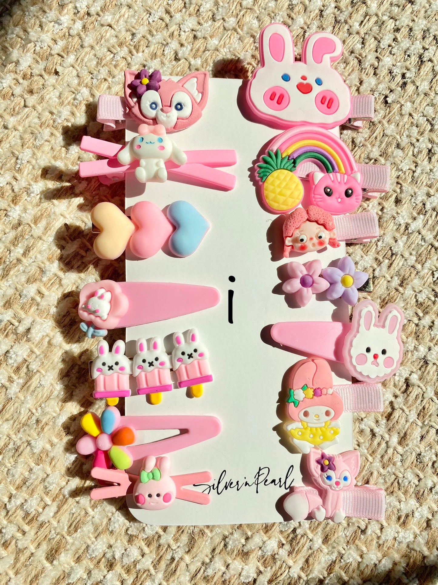 14 pcs. Kids Colorful hairclips set