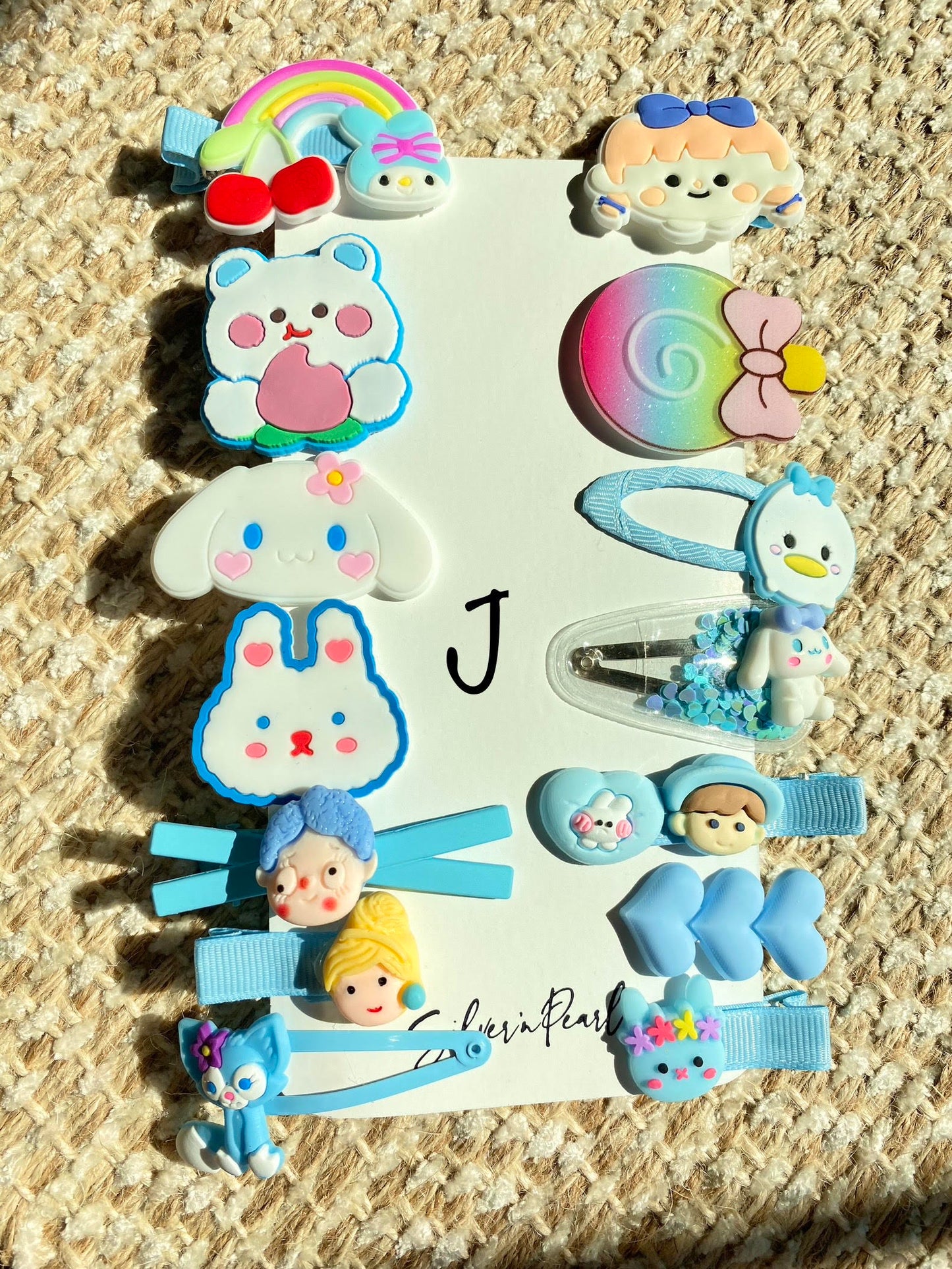 14 pcs. Set Colorful Kawaii Hairclips