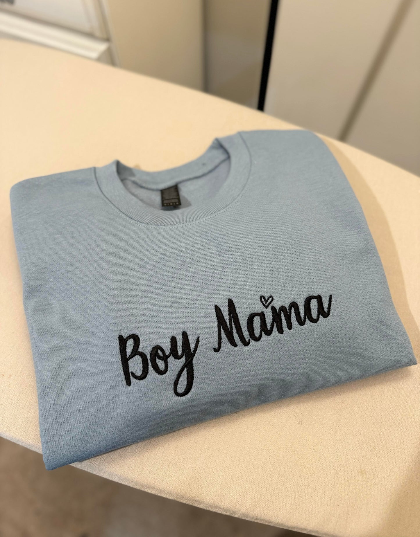 Embroidered Boy Mama Sweatshirt