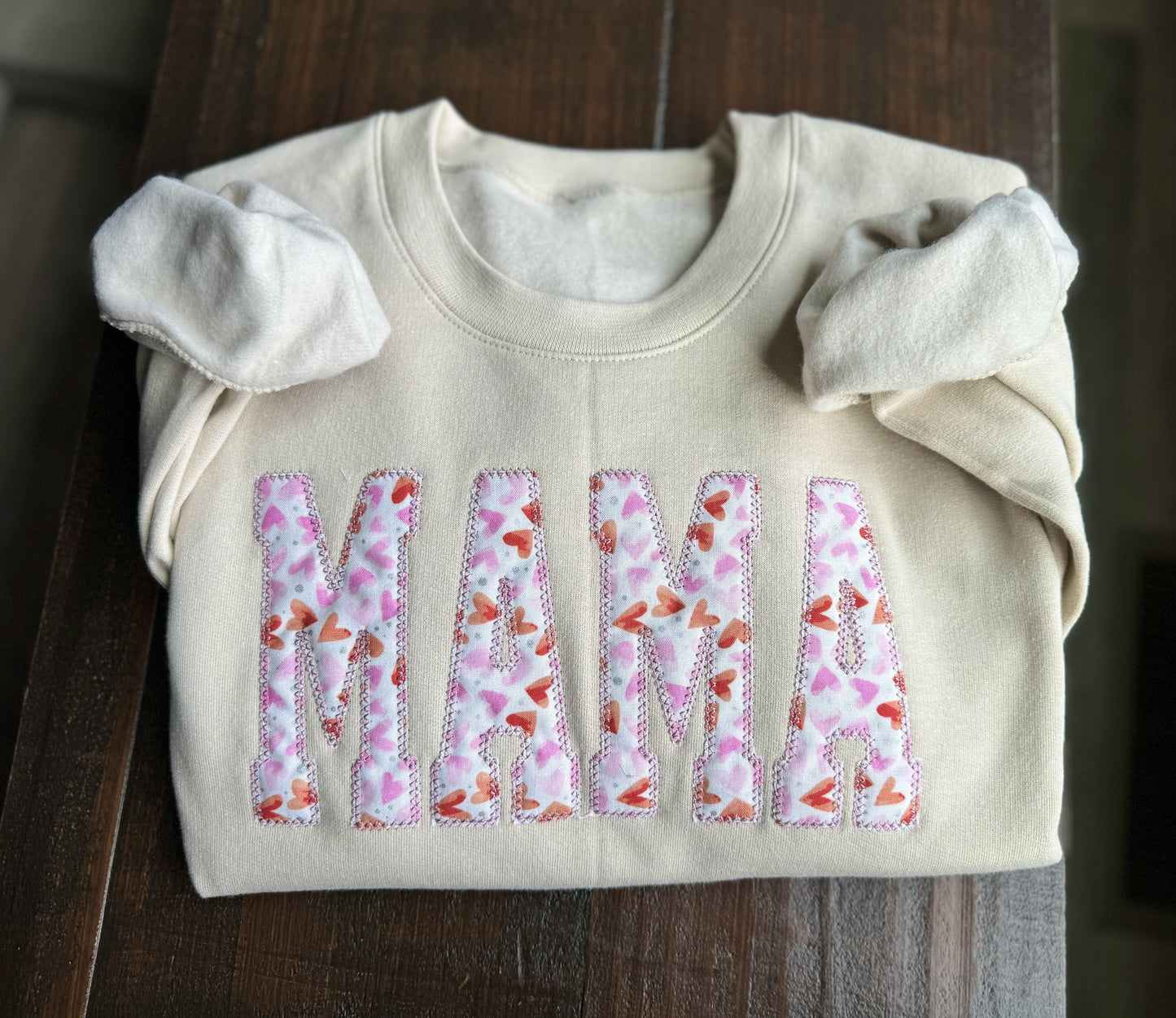 Embroidered MAMA applique