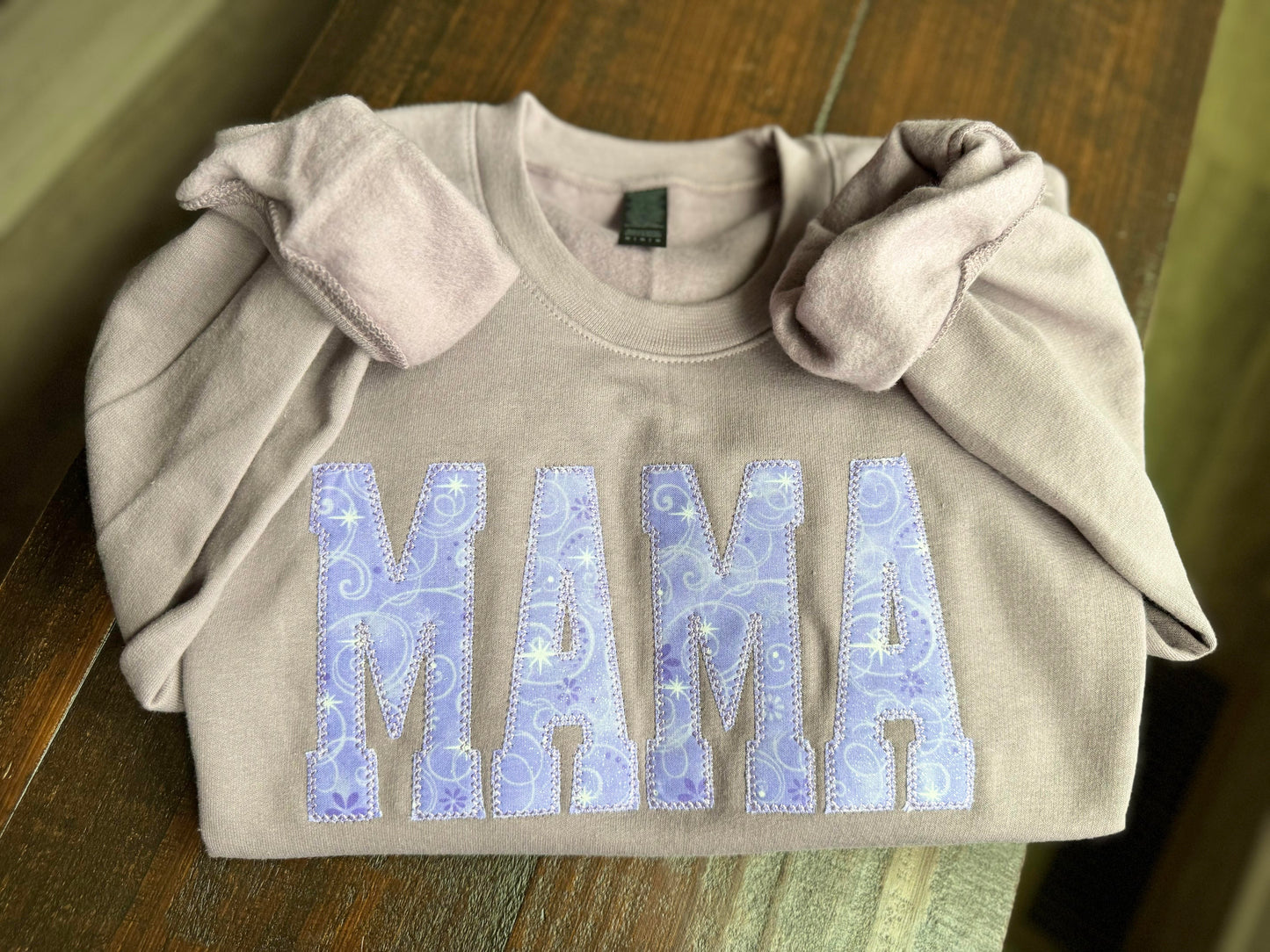 Embroidered MAMA applique