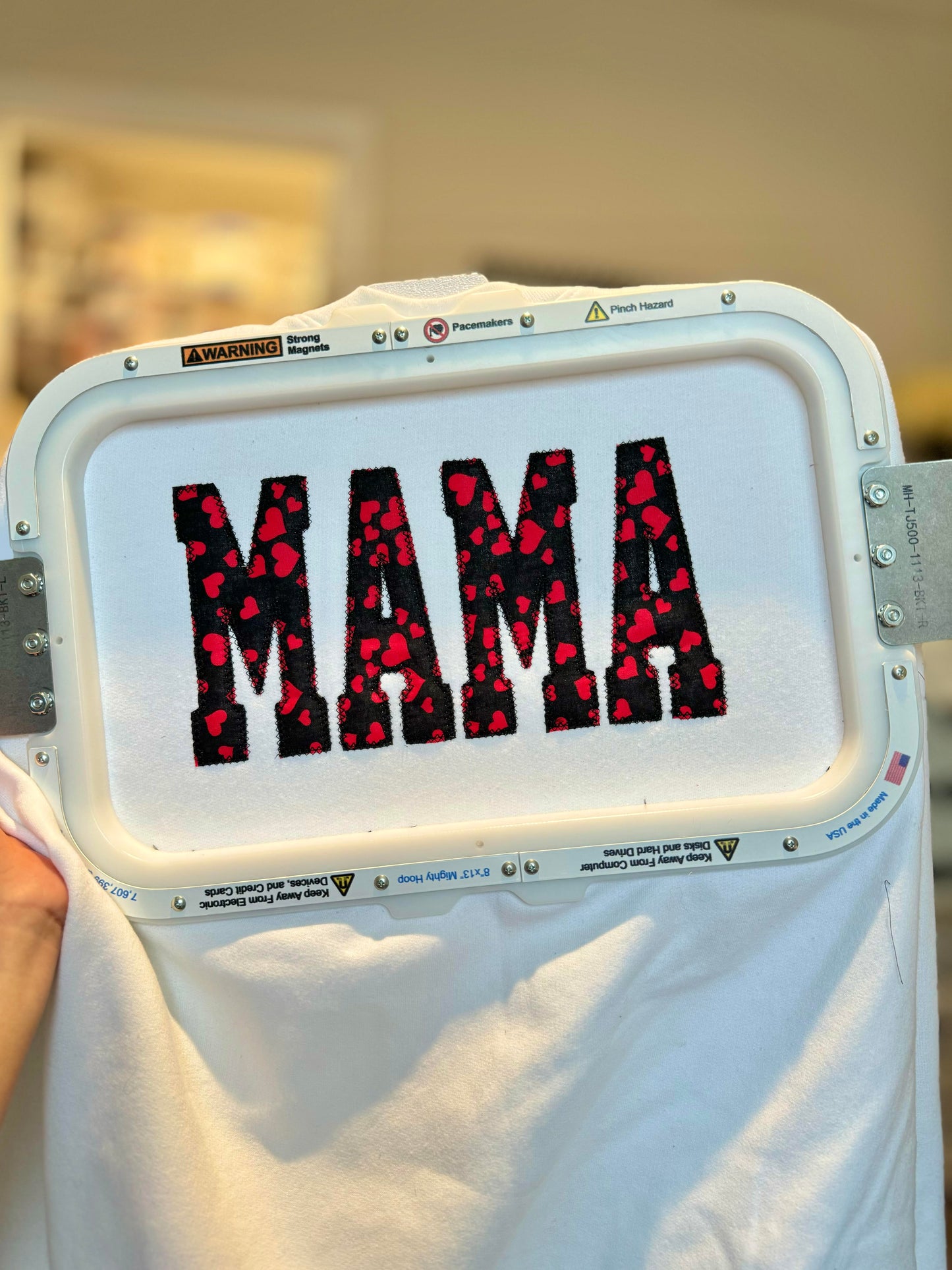 Matching Mama and Mini Heart Prints Sweatshirt