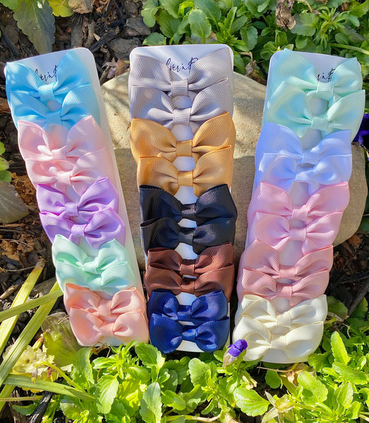 10 pcs. Multicolor Hair Bow Clips