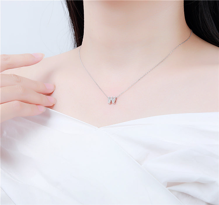 Personalized Sterling Silver Initial name necklace