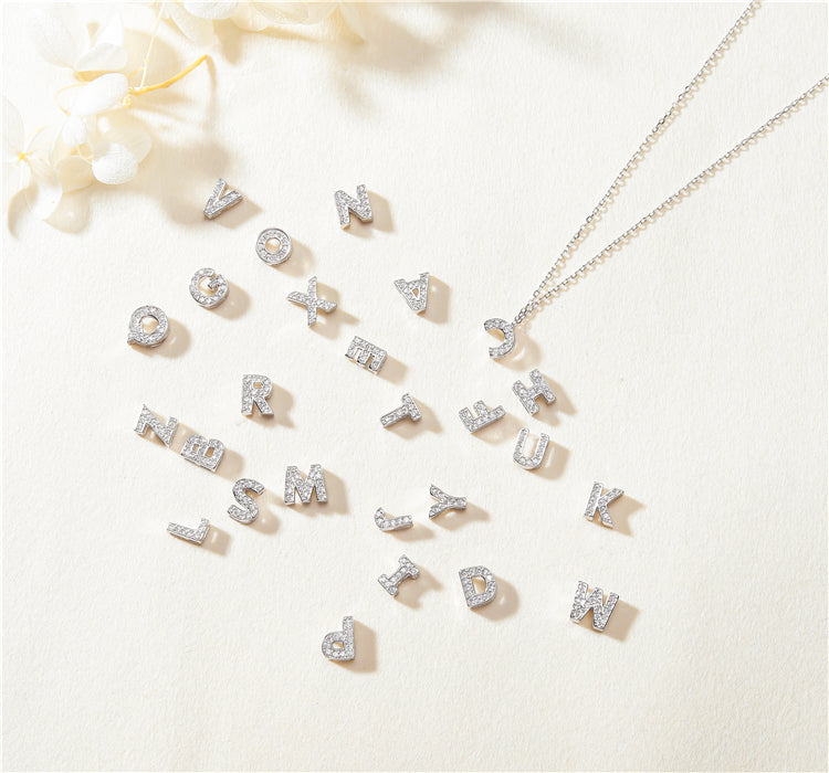 Personalized Sterling Silver Initial name necklace