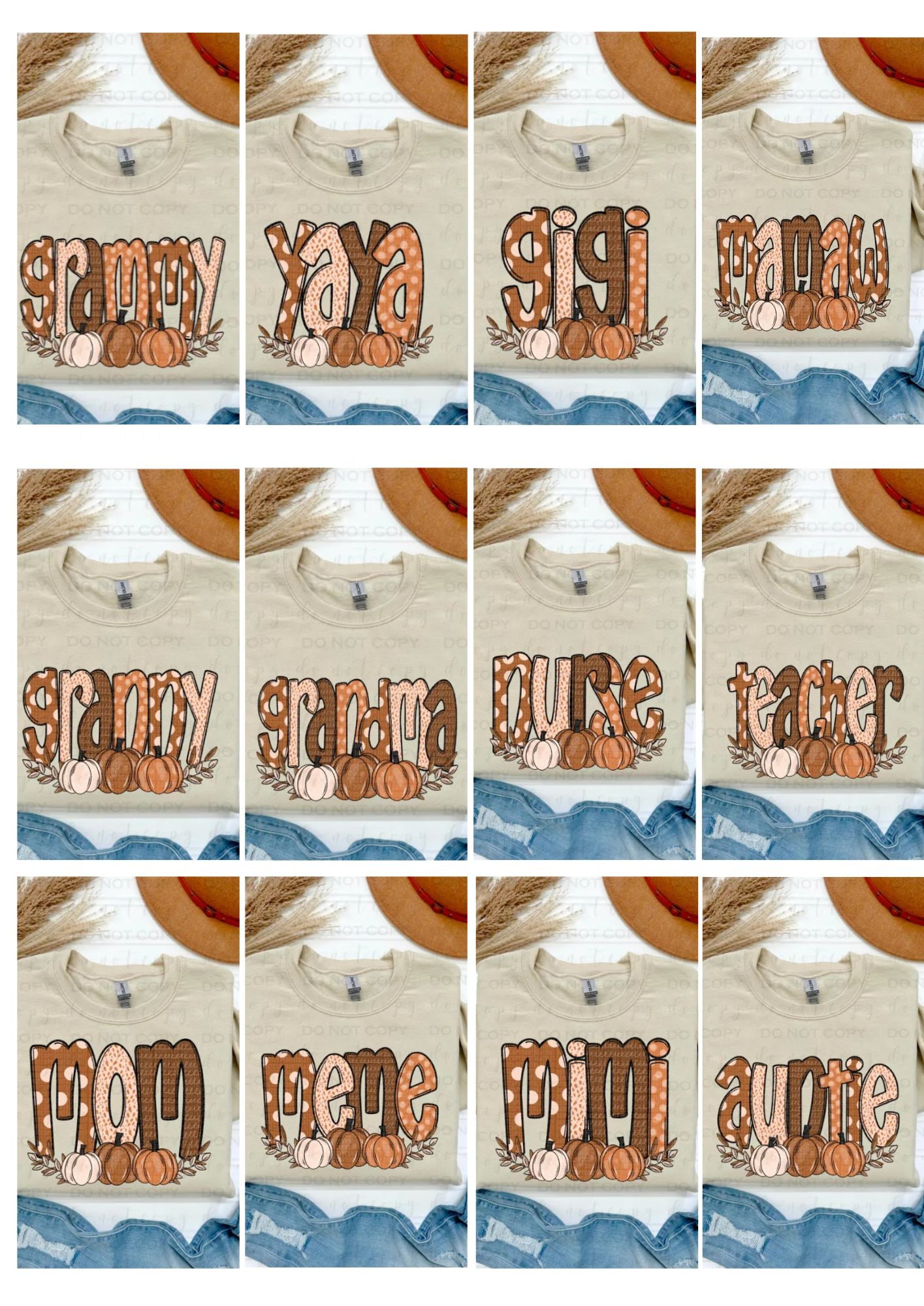 Fall Custom names Sweatshirt, Fall mama sweatshirt, Mama Pumpkin Sweatshirt