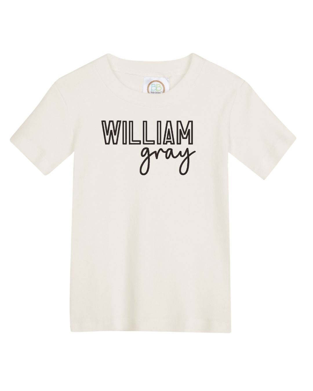 Custom Embroidered Name T-shirt