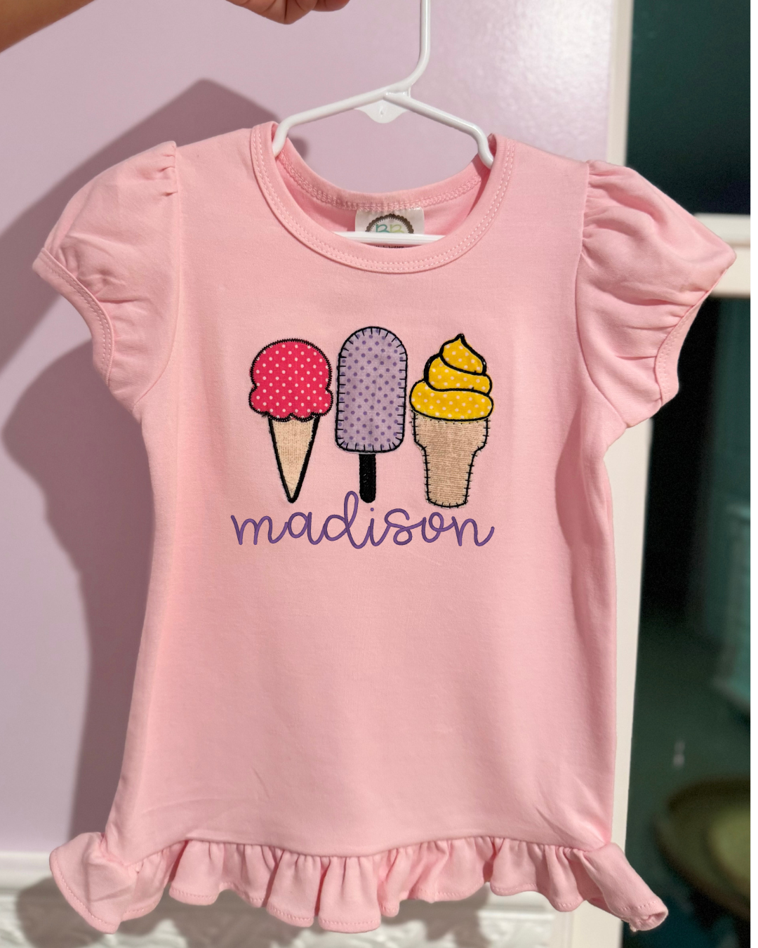 Ice cream Trio Embroidered Short Sleeves