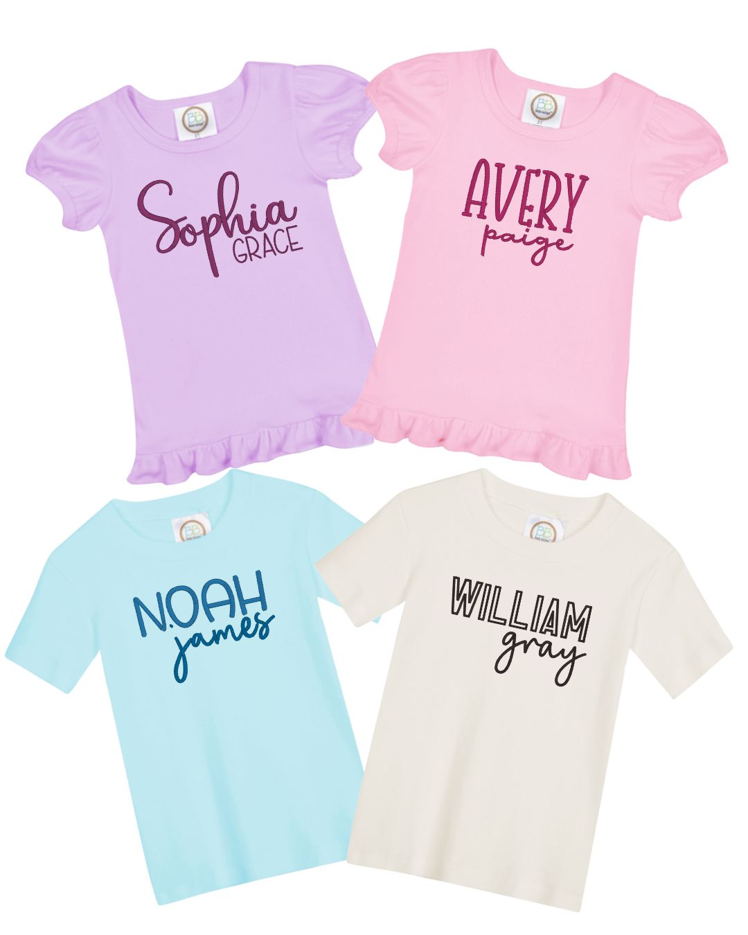 Custom Embroidered Name T-shirt