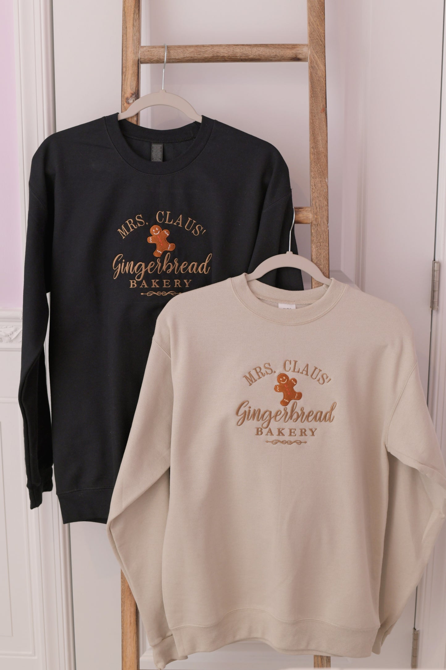 Gingerbread Christmas Embroidered Sweatshirt