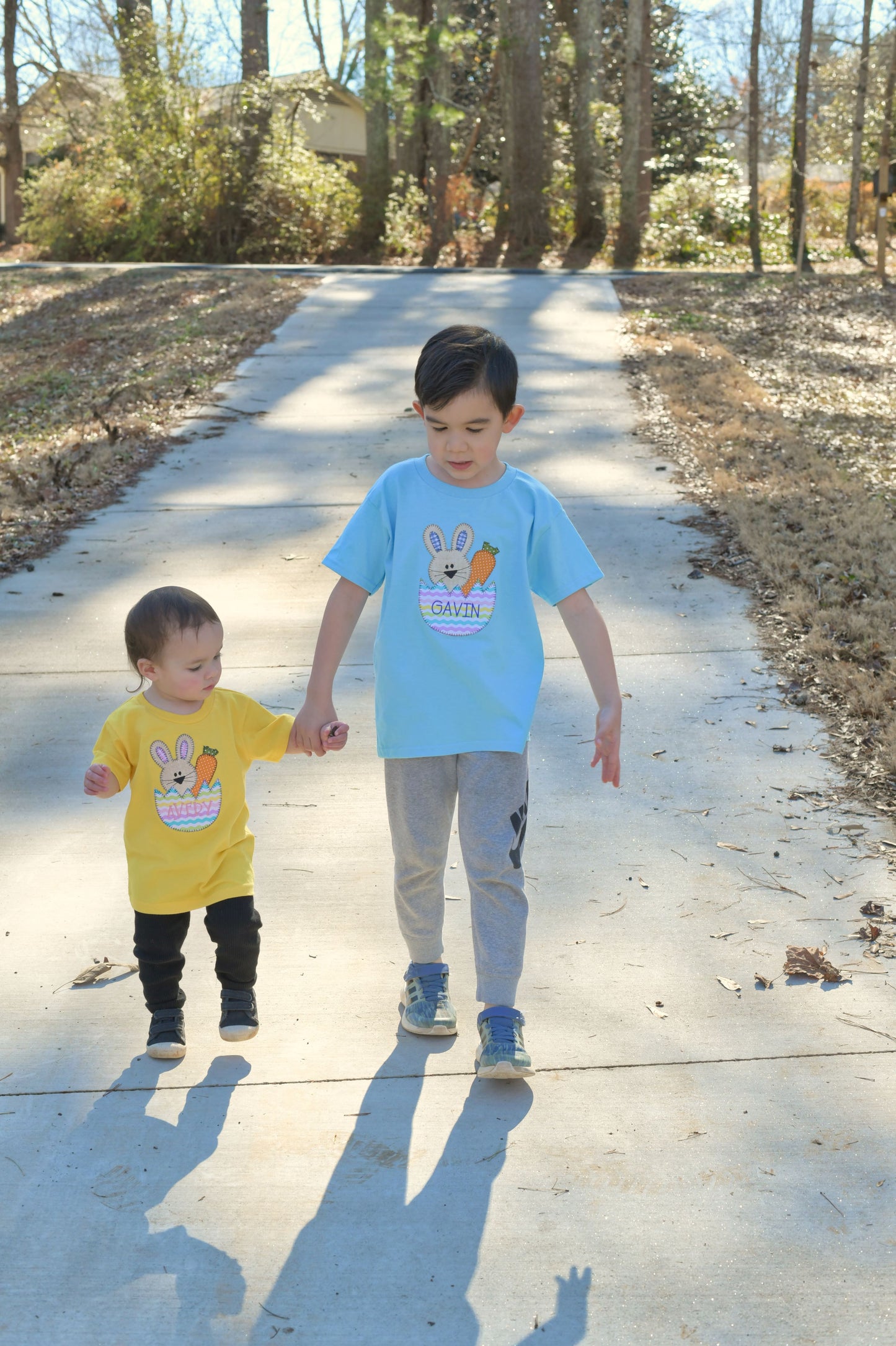 Easter Bunny Name Applique T-shirt