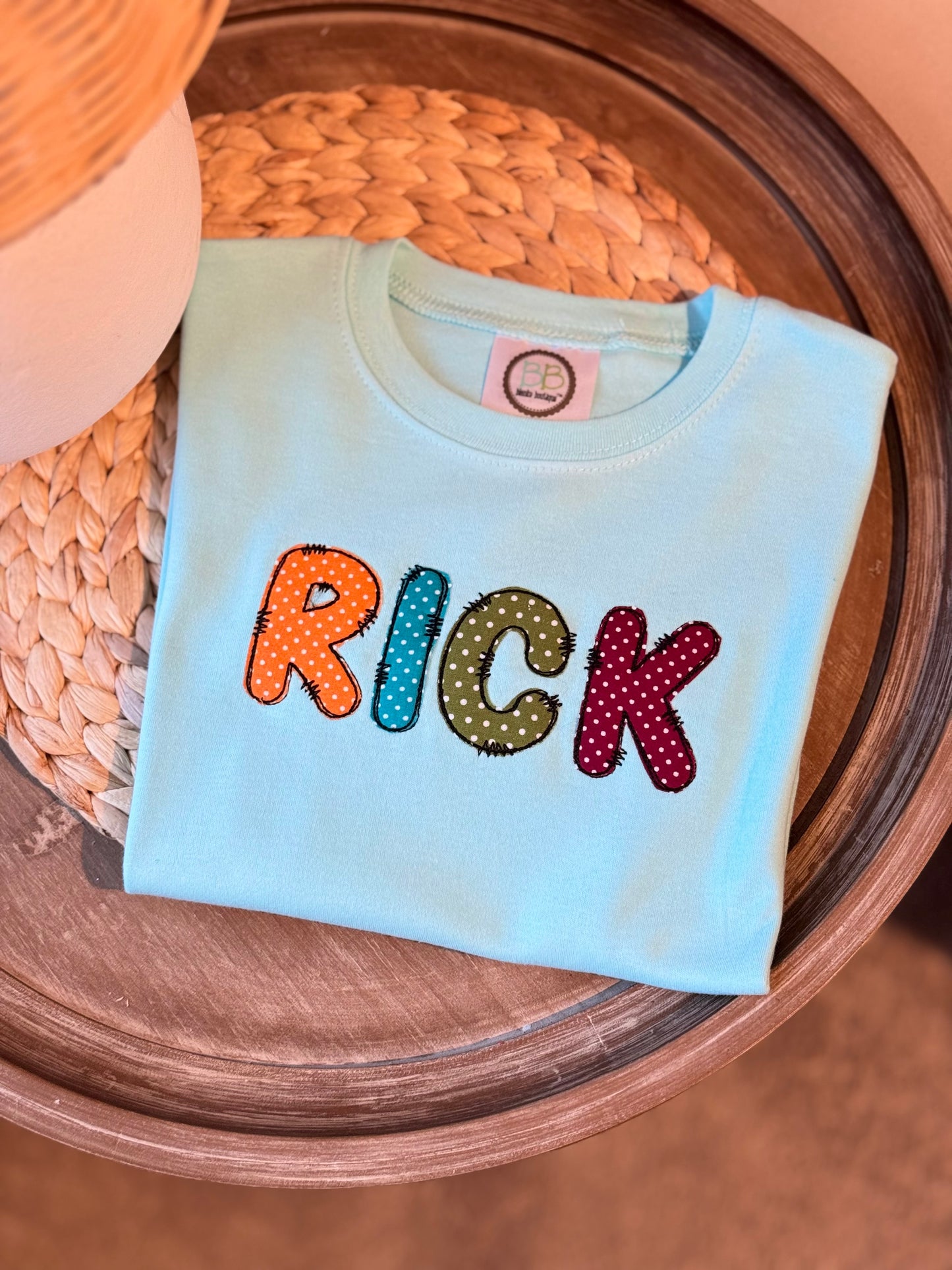Custom Boys Applique Name T-shirt