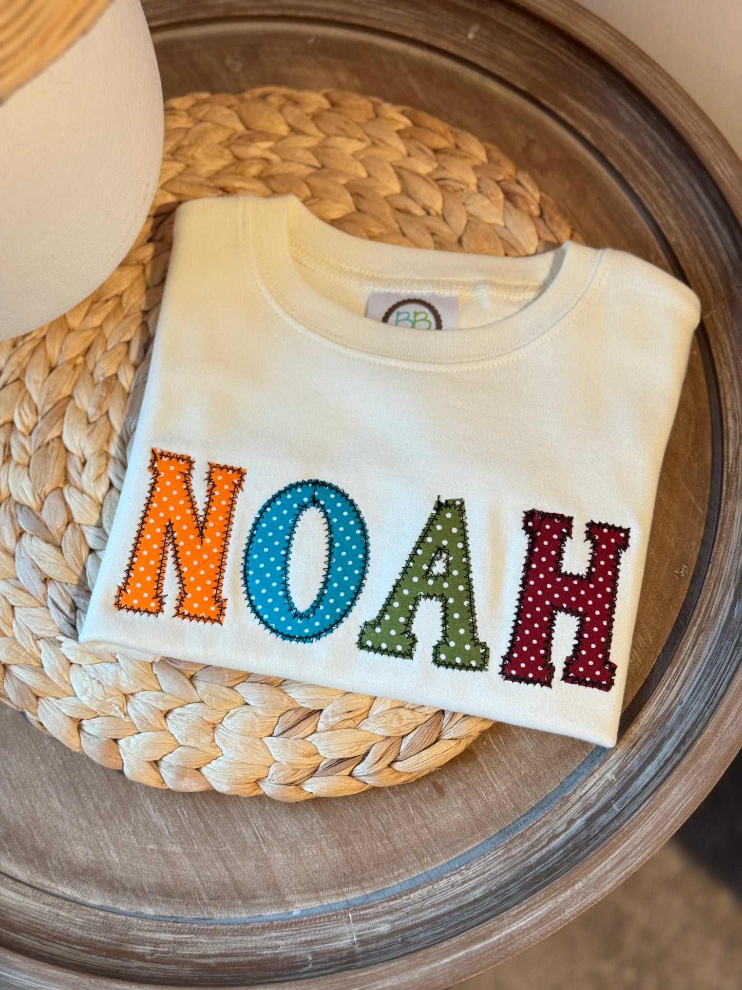 Custom Boys Applique Name T-shirt