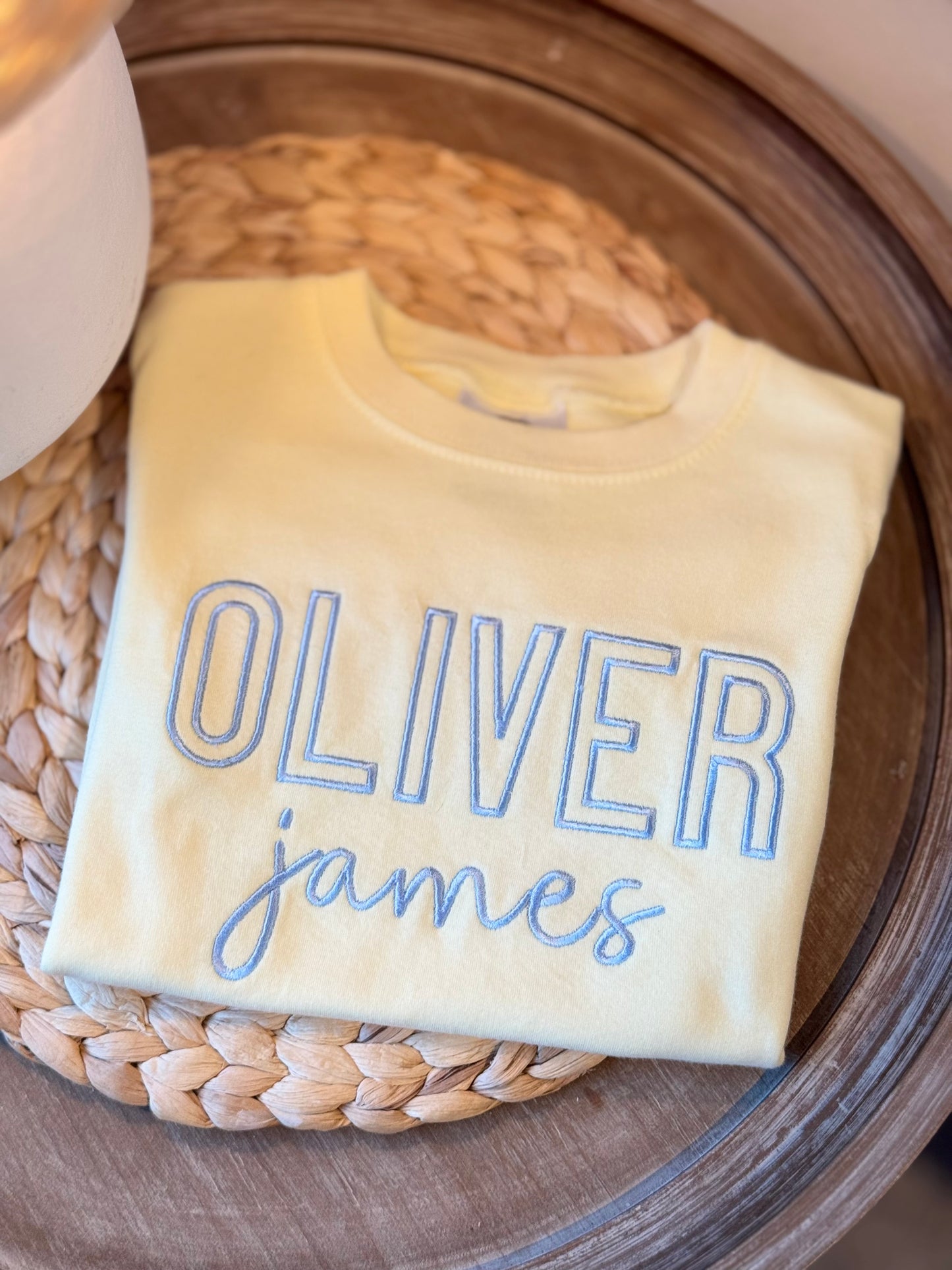 Custom Embroidered Name T-shirt