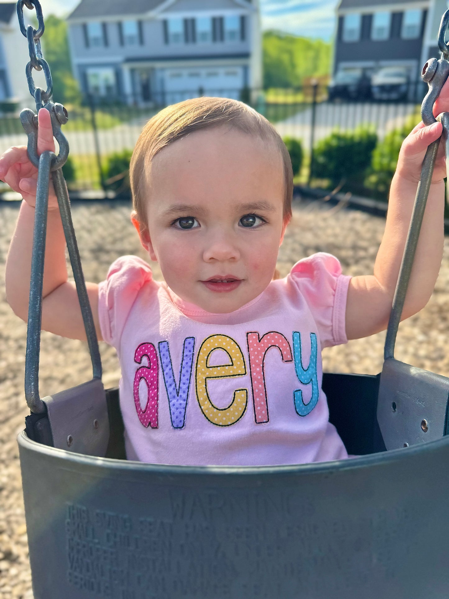 Custom Girls Applique name T-shirts