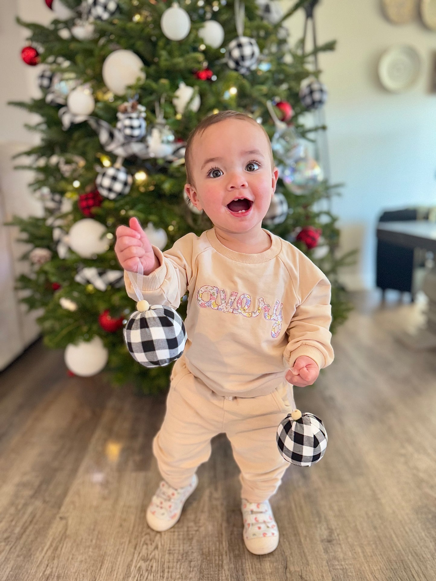 Custom Applique Girls Name Sweatshirt