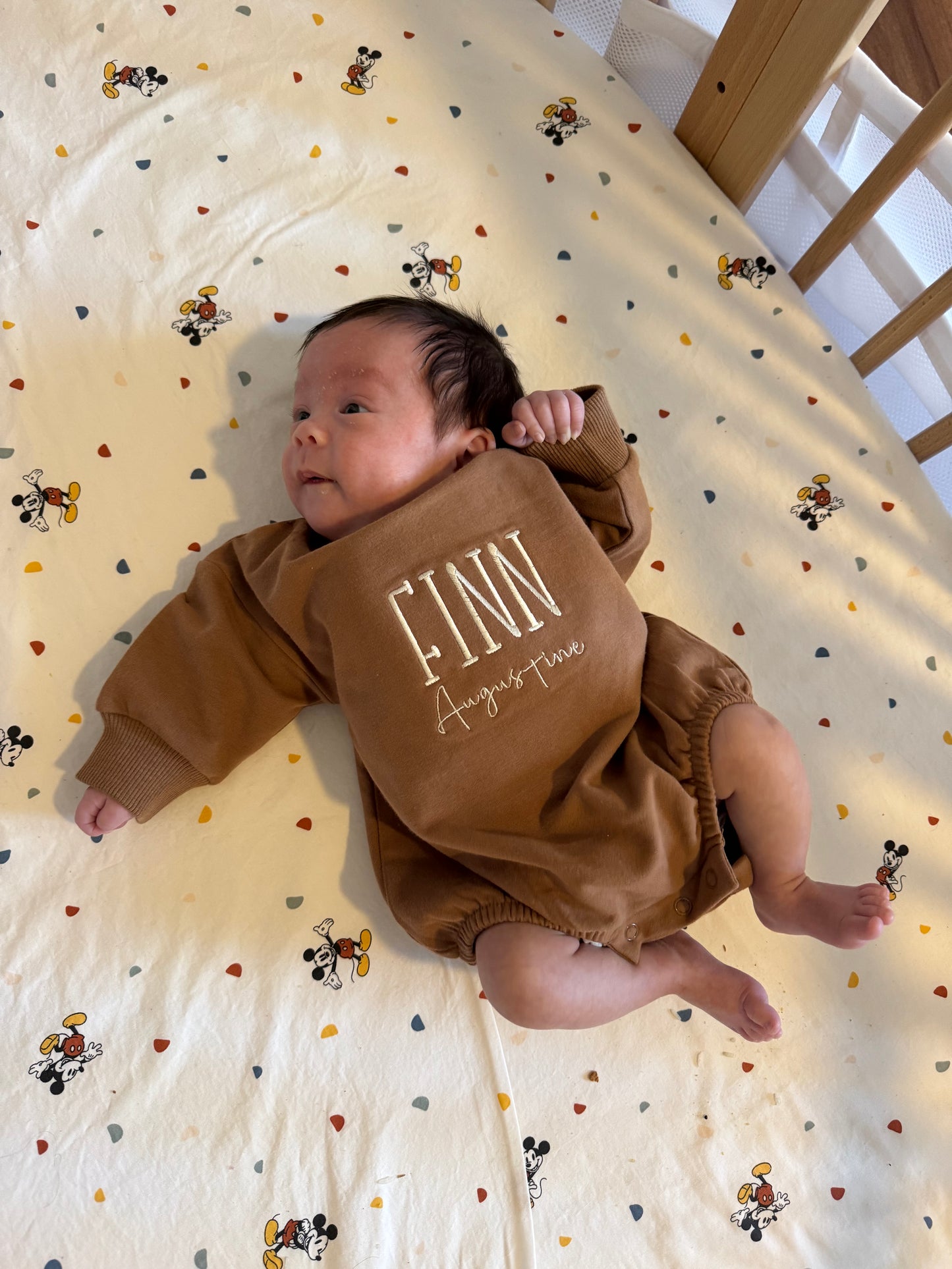 Custom Embroidered Name Bubble Romper
