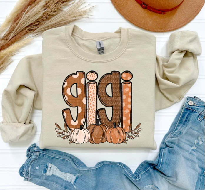 Fall Custom names Sweatshirt, Fall mama sweatshirt, Mama Pumpkin Sweatshirt