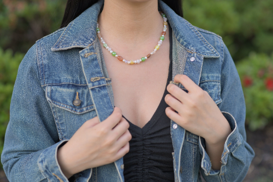 Earthy Gemstones with Freshwater Pearls