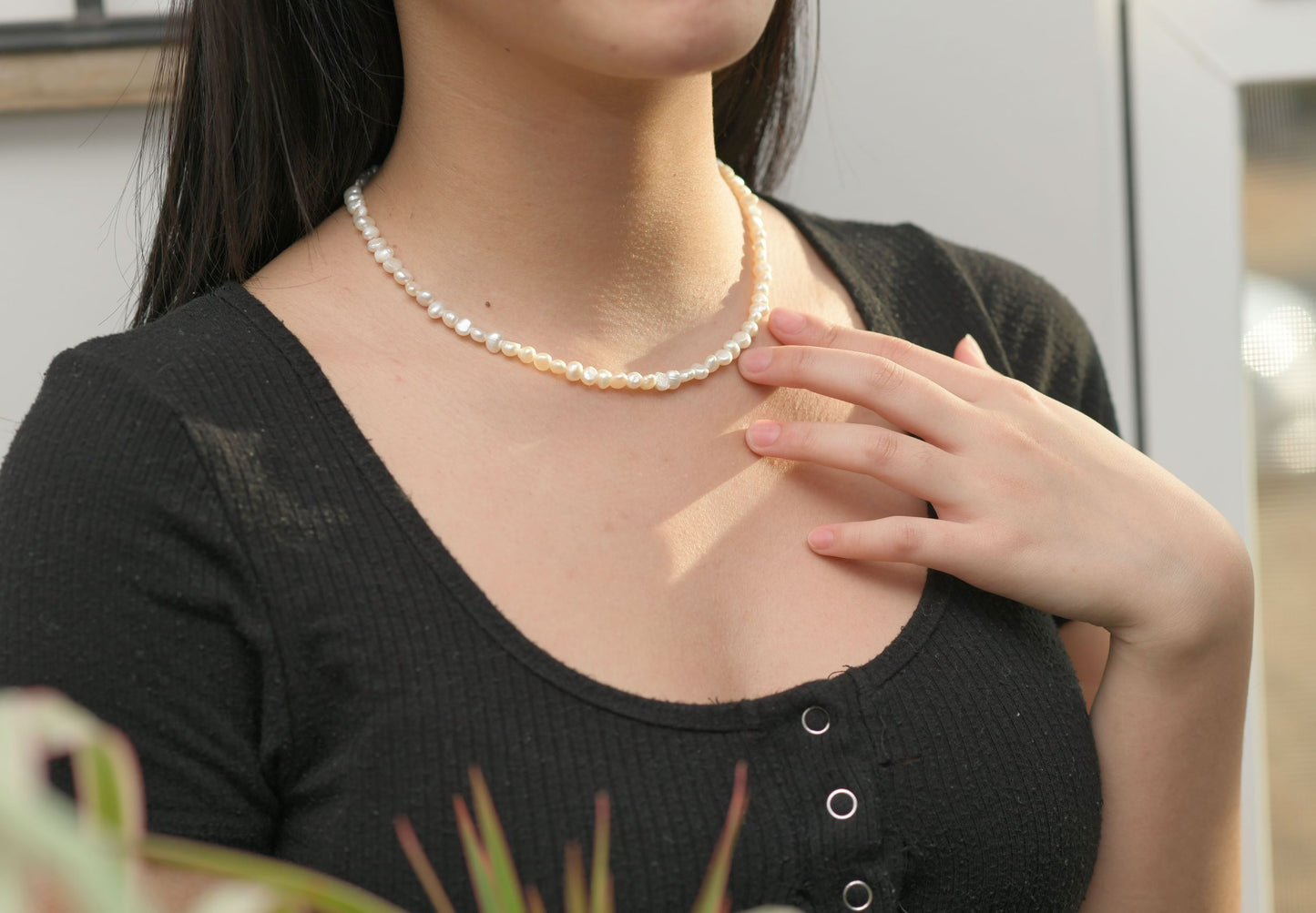 Baroque Mini Pearl Necklace